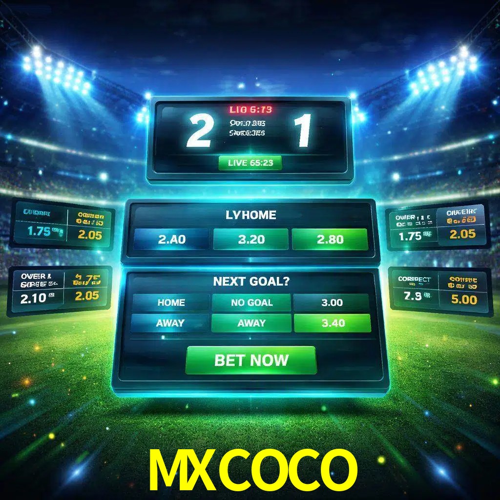 Vista de apuestas en vivo MXCOCO durante un partido en curso