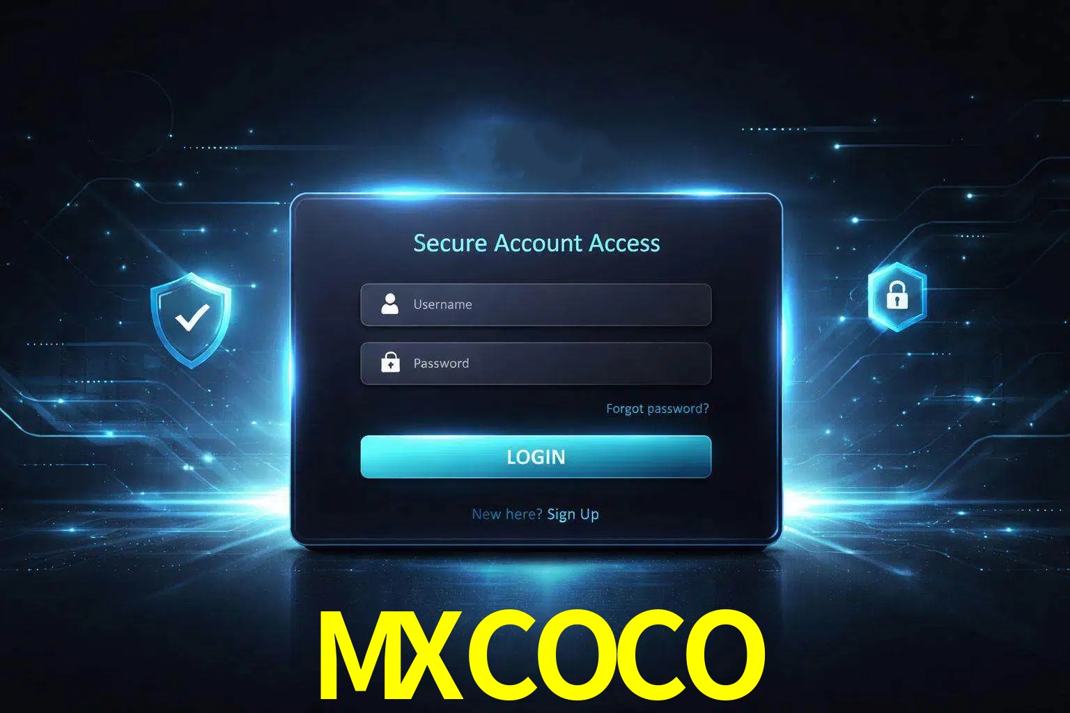 Pantalla de inicio de sesión de cuenta MXCOCO para usuarios en México